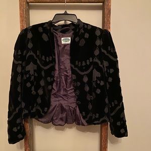 Vintage Alpentraum Germany velvet Jacket size 10